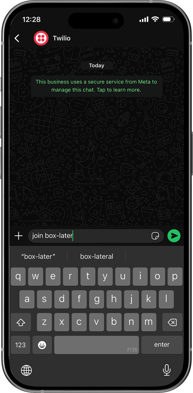 Forwarding a receipt photo to Sahaj on WhatsApp
